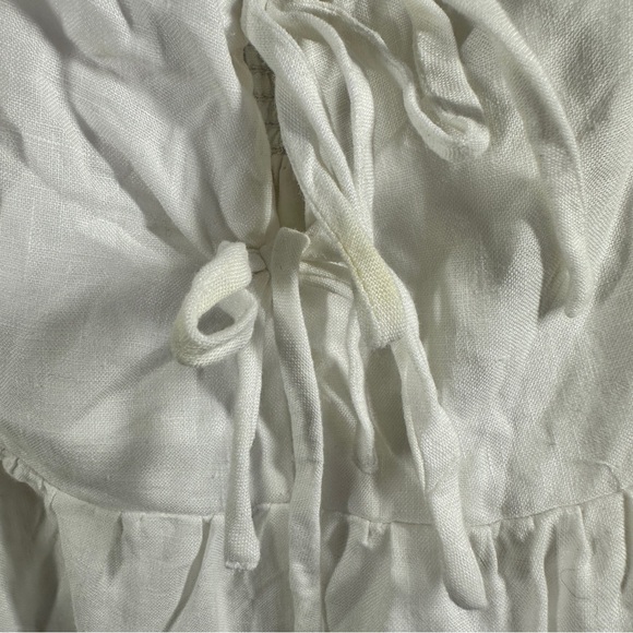 Wilfred White Linen Dress sz 8 - Picture 7 of 8